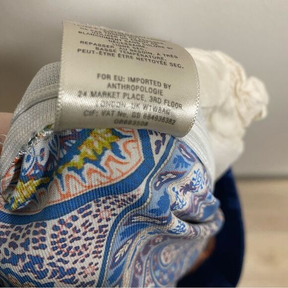 Elevenses Anthropologie Blue Paisley Wide-Leg‎ Palazzo Pants Size XS - Picture 12 of 15